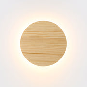 Dot 200mm Natural Timber CCT LED Wall Light