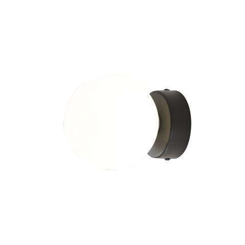 Globo Wall Light Black/Opal Matt