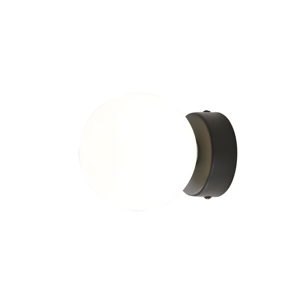 Globo Wall Light Black/Opal Matt