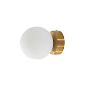 Globo Wall Light Satin Brass/Opal Matt