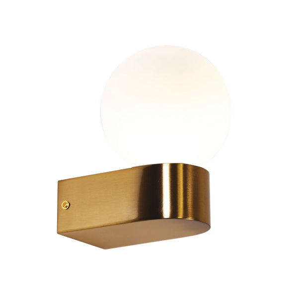 Minne Wall Light IP44 Satin Brass