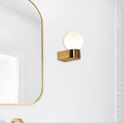 Minne Wall Light IP44 Satin Brass