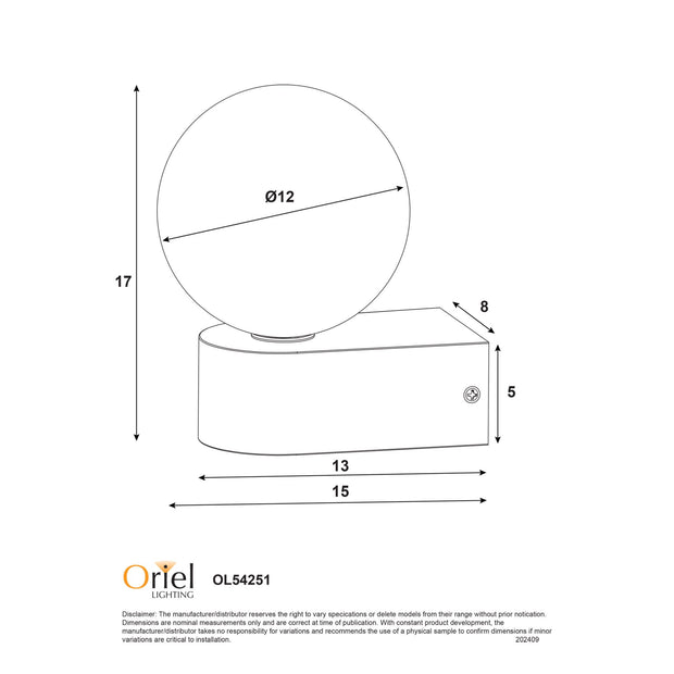 Minne Wall Light IP44 White