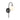 NOXE Black Arm with Opal Matt Ball G9 Wall Light