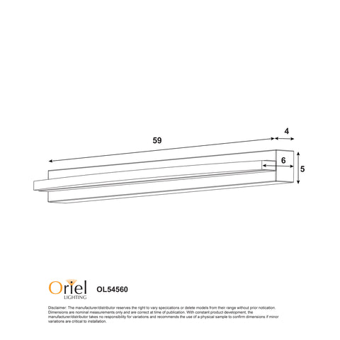 Gebo.60 16w CCT LED 600mm Chrome Vanity Light