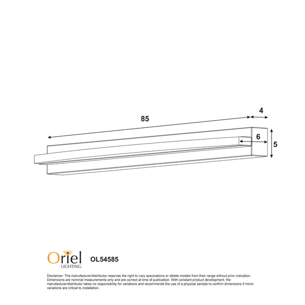 Gebo.85 24w CCT LED 850mm White Vanity Light