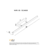 Kari 60 Vanity Light Chrome