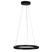 NEBULA 18w LED CCT 40cm Black Ring Pendant