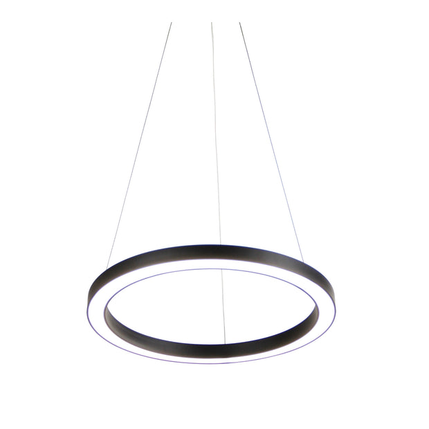 NEBULA 18w LED CCT 40cm Black Ring Pendant