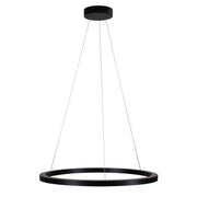 Nebula 60cm LED Ring Pendant Black CCT