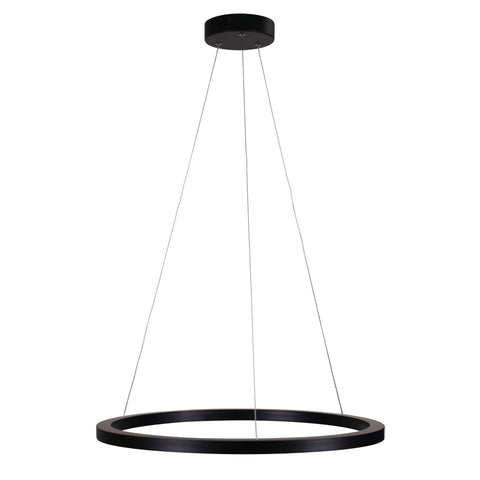 Nebula 60cm LED Ring Pendant Black CCT
