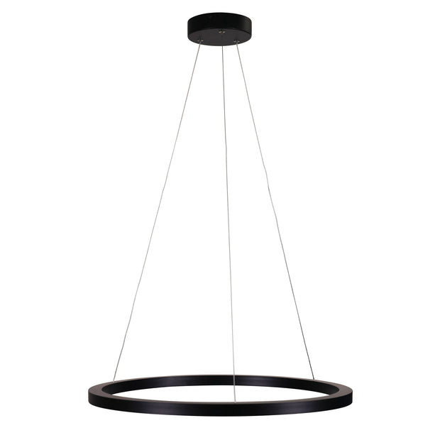 Nebula 60cm LED Ring Pendant Black CCT