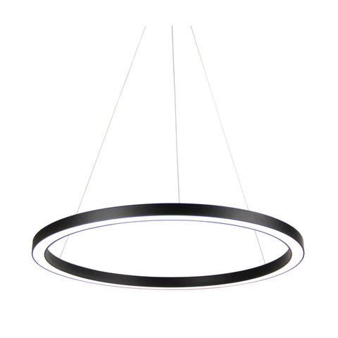 Nebula 60cm LED Ring Pendant Black CCT