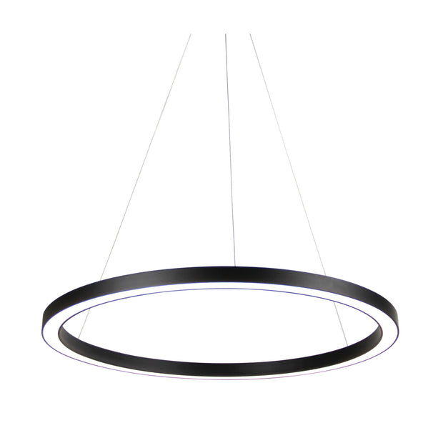 Nebula 60cm LED Ring Pendant Black CCT
