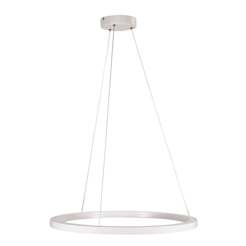 NEBULA 24w LED CCT 60cm White Ring Pendant