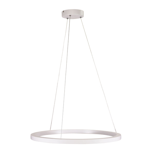 NEBULA 24w LED CCT 60cm White Ring Pendant