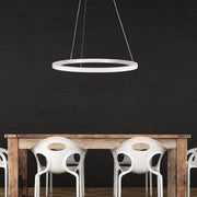 NEBULA 24w LED CCT 60cm White Ring Pendant