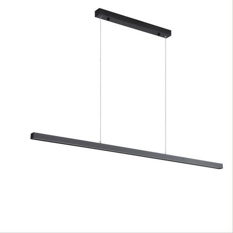 SHARD 1200mm 24w CCT LED Slimline Black Pendant