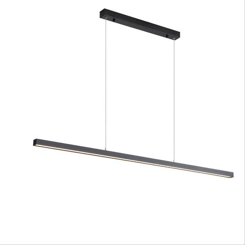 SHARD 1200mm 24w CCT LED Slimline Black Pendant