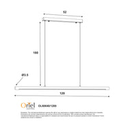 Caber 20W CCT Dimmable LED Pendant Ash Wood