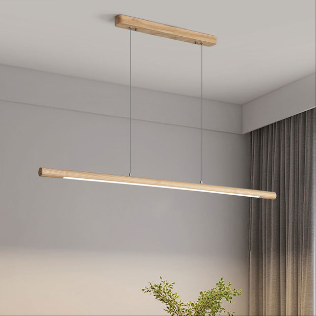 Caber 20W CCT Dimmable LED Pendant Ash Wood