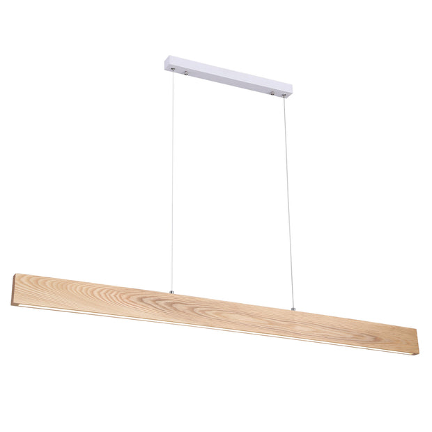 Langtoft Ash Wood TriColour LED Pendant