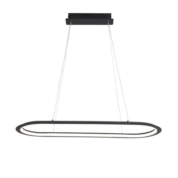 Ovale CCT LED Pendant Black