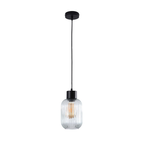 Miller 130 Single Pendant Clear and Black