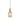 LUXE.130 Single Black and Satin Brass with Ribbed Amber Glass E27 Pendant