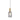 LUXE.130 Single Black and Satin Brass with Ribbed Smoke Glass E27 Pendant