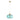 CLARISE Blue E27 Geometric Glass Pendant