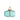 CLARISE Blue E27 Geometric Glass Pendant