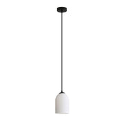 ARLEY Black with Opal Matt Glass E27 Pendant