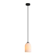 ARLEY Black with Opal Matt Glass E27 Pendant