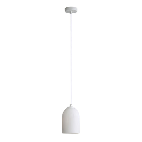 ARLEY White with Opal Matt Glass E27 Pendant