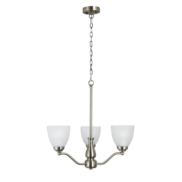 Rochester 3L Antique Brass Traditional Pendant
