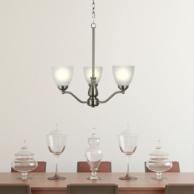 Rochester 3L Antique Brass Traditional Pendant