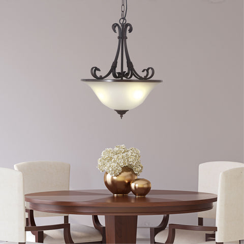 Gaston II 3lt Bronze Traditional Pendant