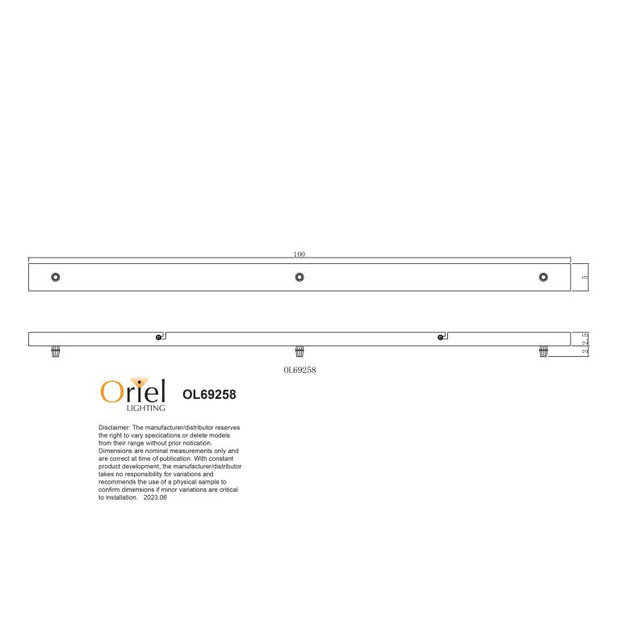 1M Parti Rail Long 3lt Black