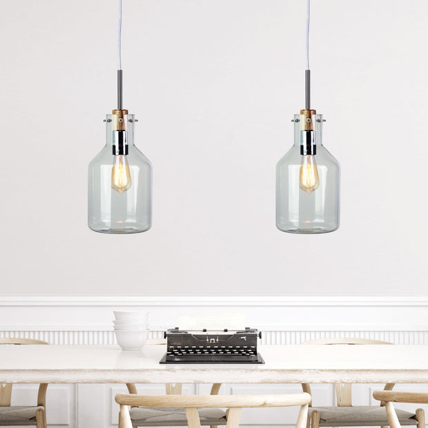 Holbeck 17 Clear Glass Pendant