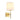 BELLA Satin Brass E27 Wall Sconce with Fabric Shade