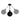 KLAS Black and Antique Brass Swing Arm E27 Wall Light
