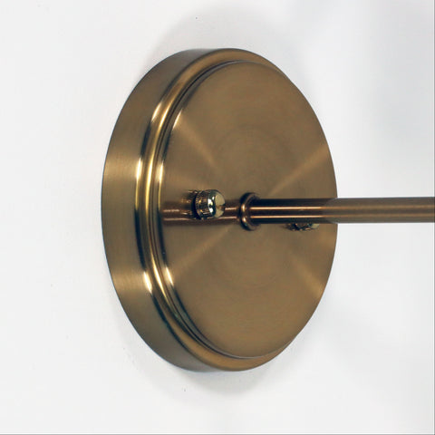 Kinbury Satin Brass/Opal wall Light E27