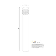 BRAY Black 85cm E27 240V Bollard Light