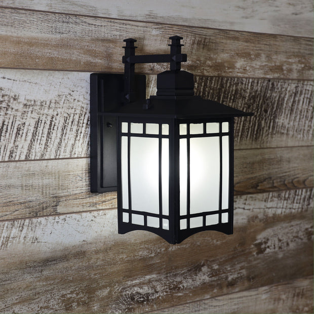 Horsham IP44 Lantern Style Light Black