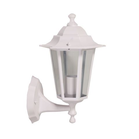 Ascot Up Facing Traditional IP44 Coach Light White