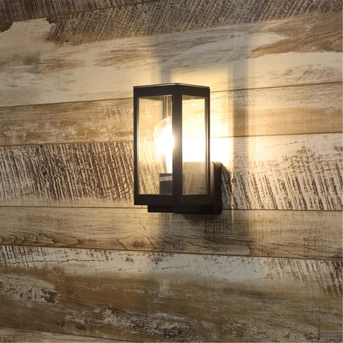 Portico Exterior Wall Light Black