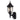 Highgate Up-Facing Exterior Wall Light with Sensor Black