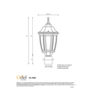 HIGHGATE Post Top Black 60mm Head Only