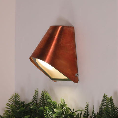 Brava IP44 Exterior Wall Light Copper
